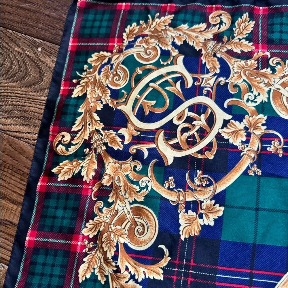 VTG Plaid Print Scarf